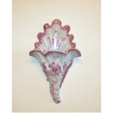 Spectacular Victorian Wall Pocket/Vase w/Floral Motif & 0.08% Gold Luster   223103282391
